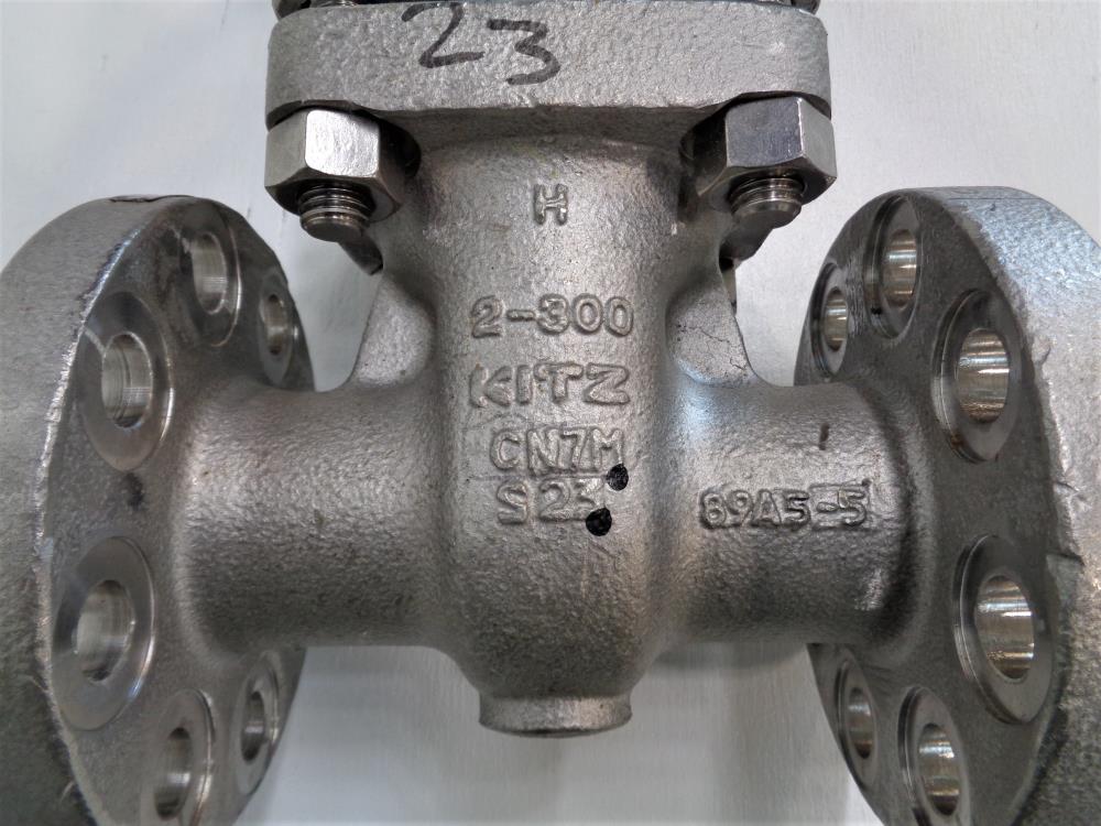 Kitz 2" 300# CN7M Gate Valve 300UMHACNT